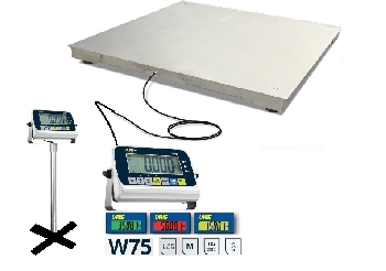  Cân Sàn điện tử  Inox 304 200kg-3000kg W75 số LCD lớn (Platform scale W75 UWE TAIWAN).
Thông tin sản phẩm và chức năng cân sàn Inox điện tử W75 ĐÀI LOAN:
- Tải trọng cân: 500kg x 0.1kg, 1000kg x 0.2kg, 2000kg x 0.5kg, 3000kg x 0.5kg
- Khung được làm bằng Inox 304 không gỉ,  kích thước tiêu chuẩn 1m2 x 1m2 hoặc tùy chọn bên dưới:
Bàn cân kích thước 1mx1m, sơn tĩnh điện